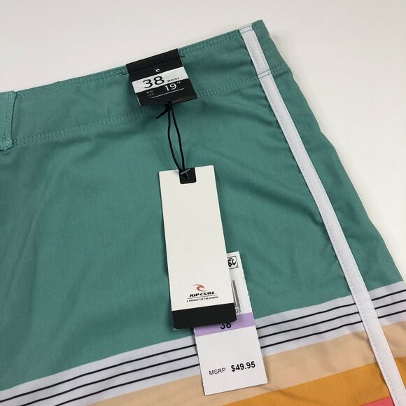 Rip Curl NEW 38 (Fit 38W) Surf Swim Board Trunk Multicolor Abstract 8.5" Shorts - Picture 3 of 6